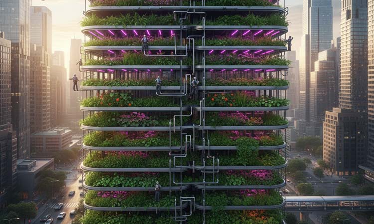 kebun vertikal di kota
